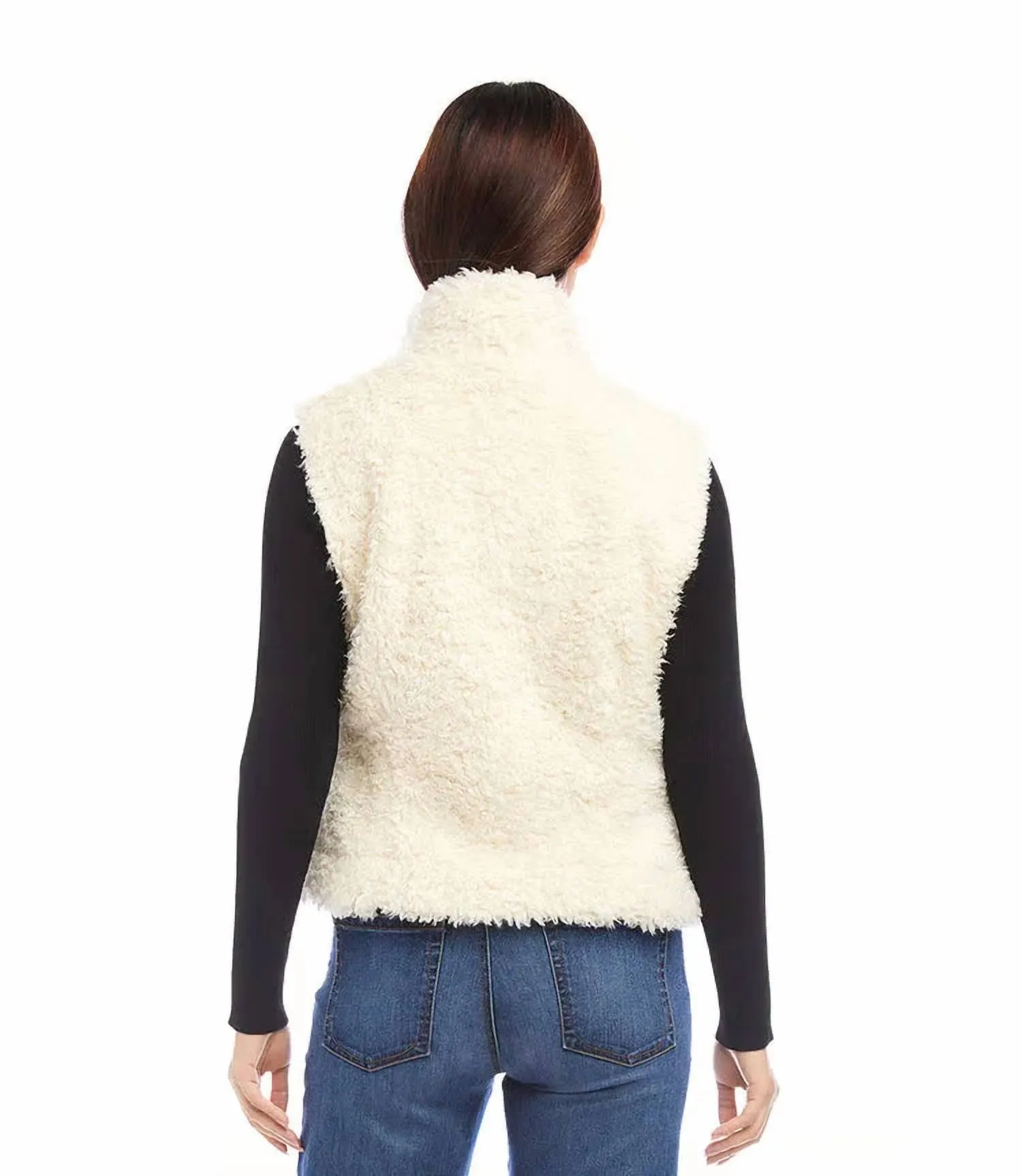 Faux Vest In Cream
