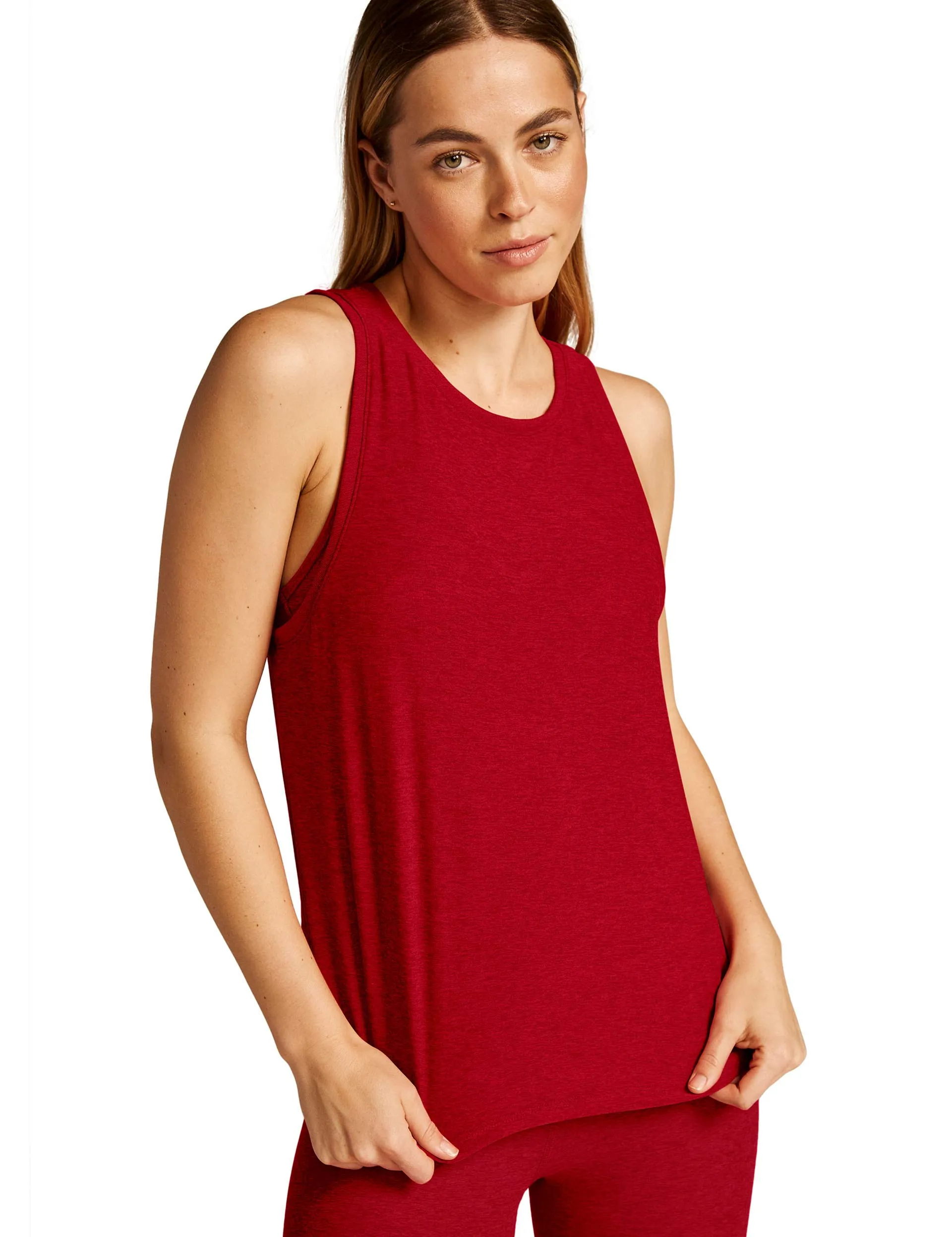 Featherweight Rebalance Tank - Ruby Red Heather