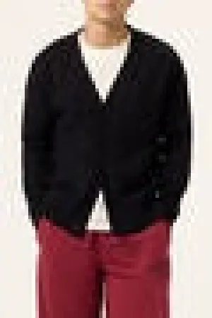 Fila Men's Baseline Cardigan - Black Clothing Fila Men