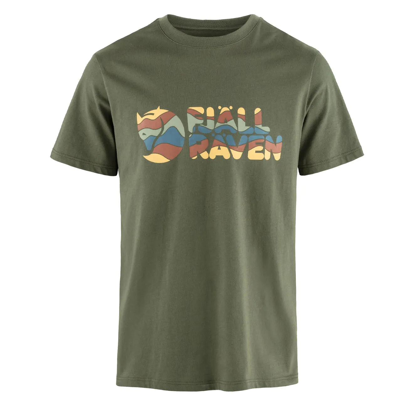 Fjallraven Multicolor Logo T-shirt Laurel Green