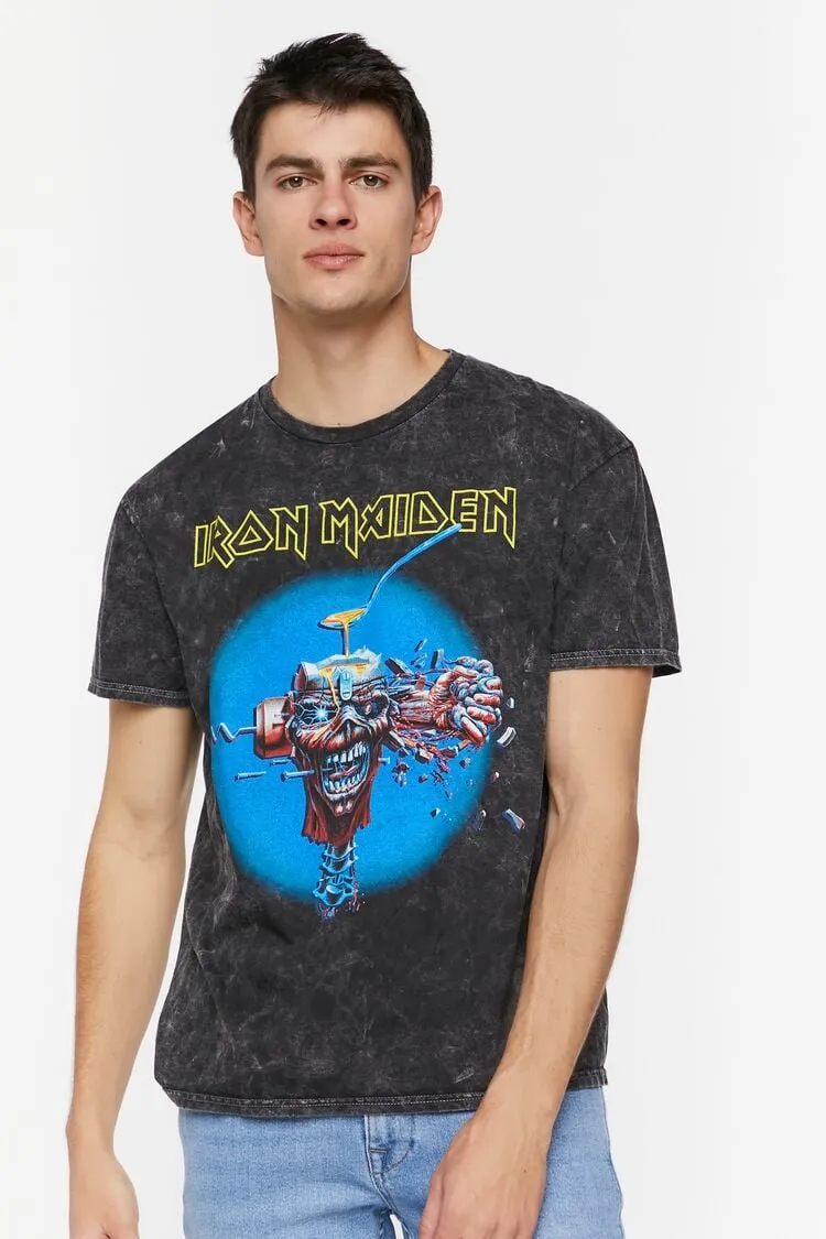 Forever 21 Men's Iron Maiden Graphic T-Shirt Black/Multi Forever 21