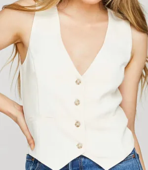 Freya Vest In Cream