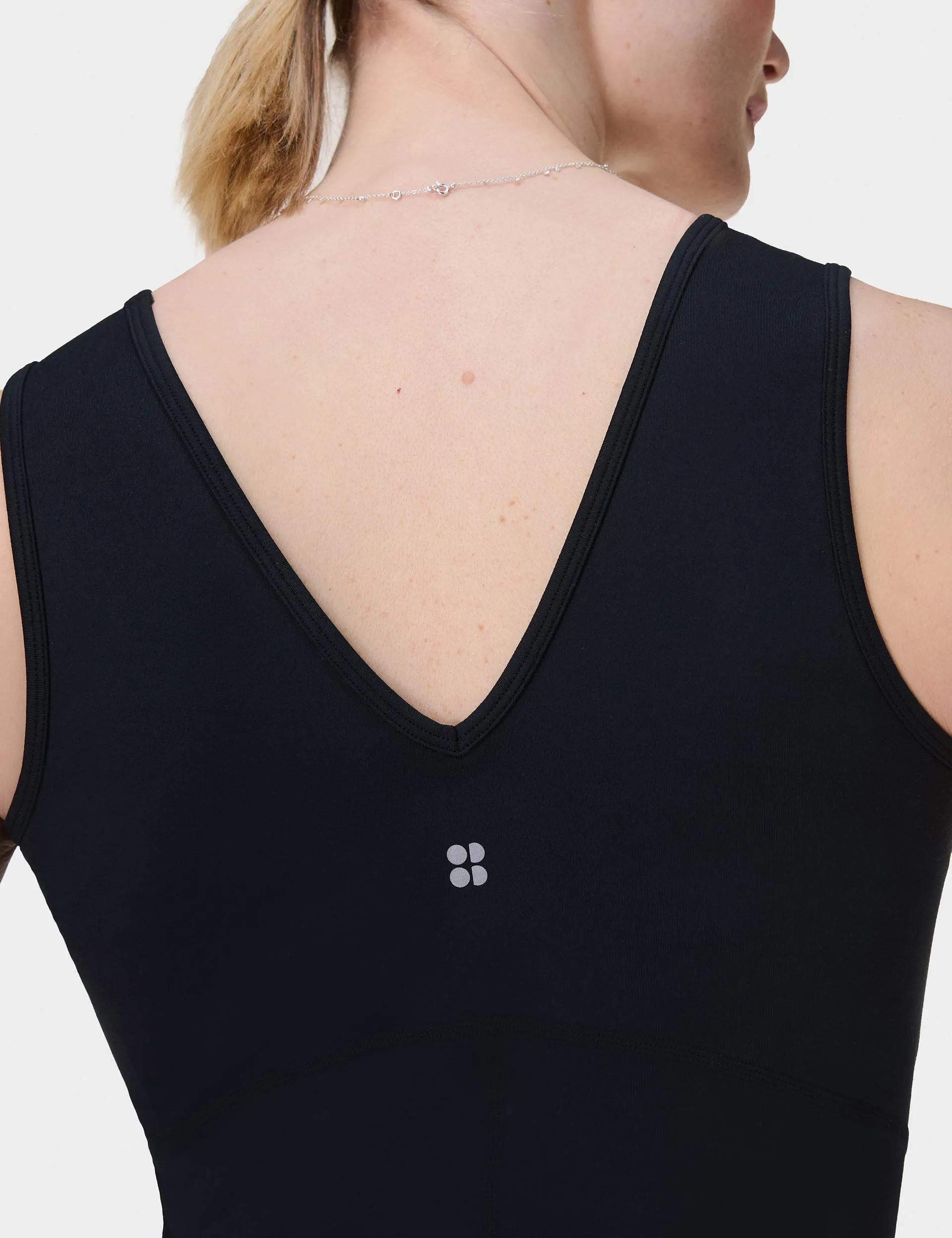 Gaia V-Neck Tank - Black