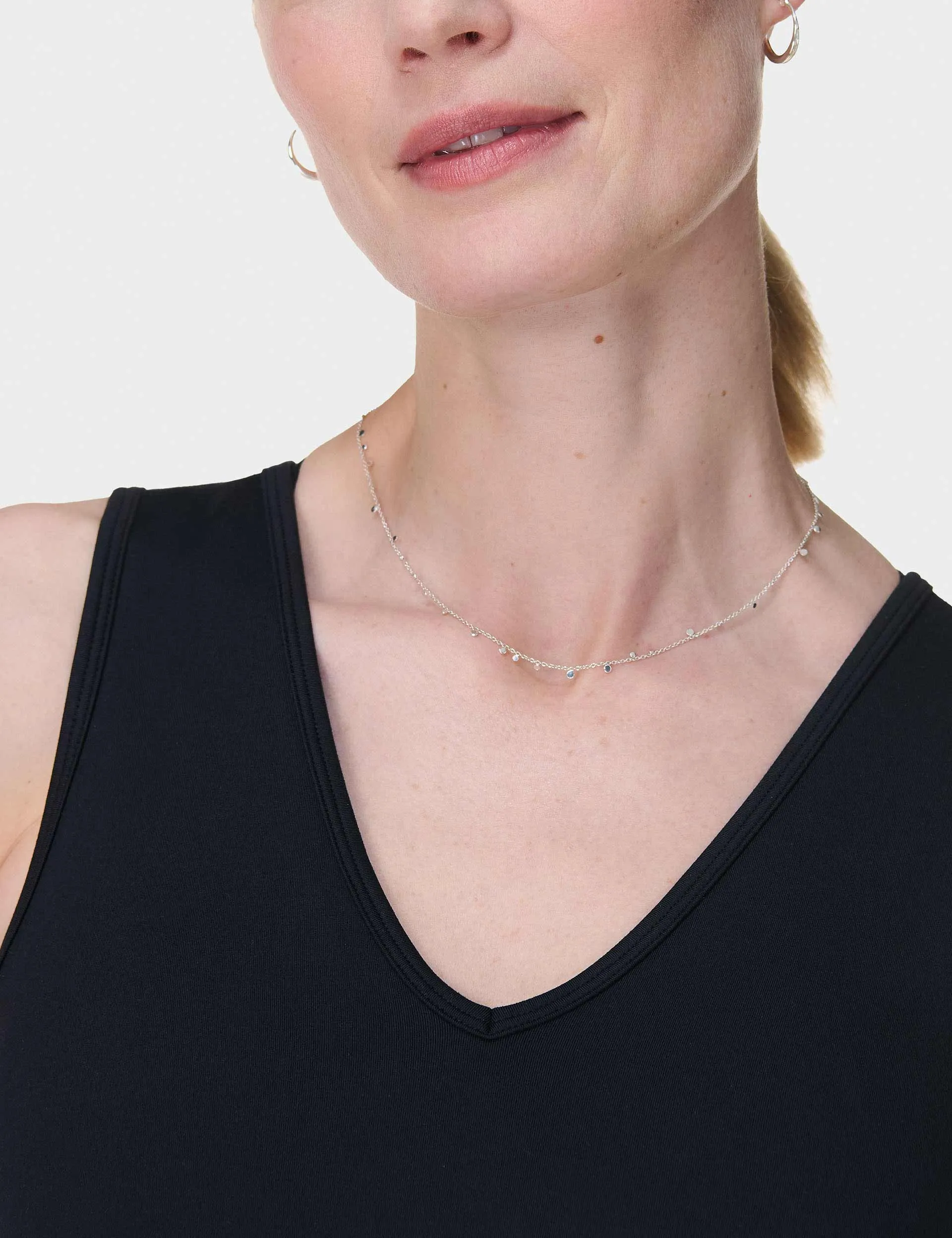 Gaia V-Neck Tank - Black