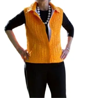 Game Day Reversible Vest In Orange & White