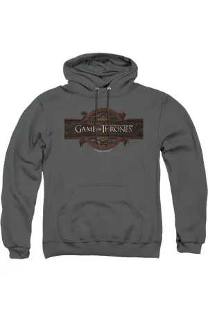 Game Of Thrones Title Sequence Logo Adult Pull Over Hoodie / Hooded Sweatshirt