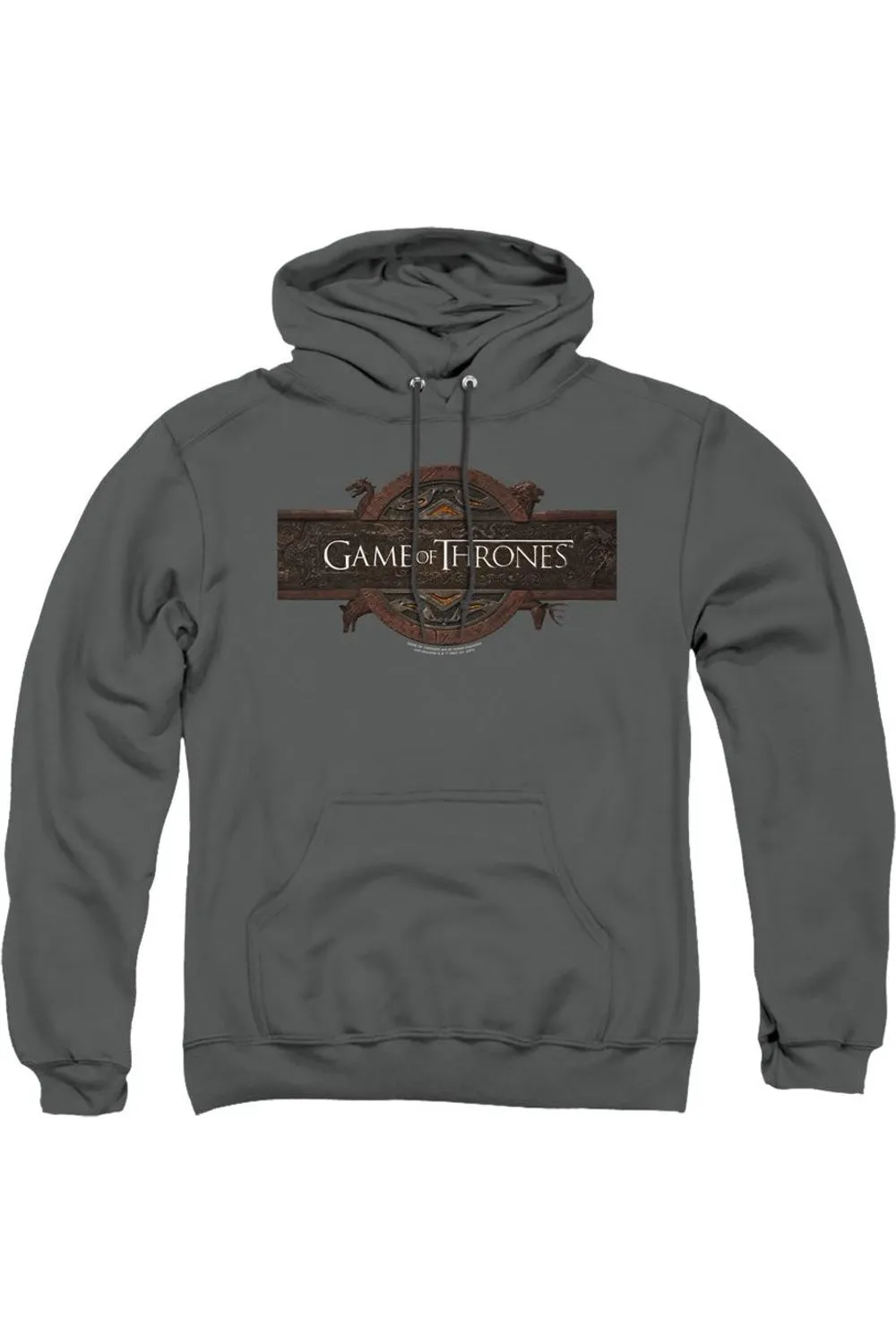 Game Of Thrones Title Sequence Logo Adult Pull Over Hoodie / Hooded Sweatshirt