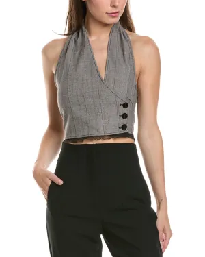 GANNI Herringbone Suiting Vest