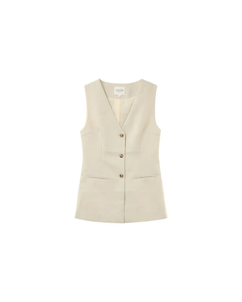 Gilet Paz Beige