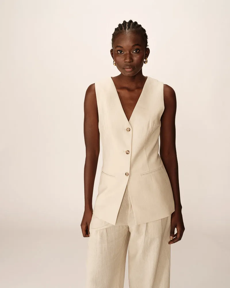 Gilet Paz Beige