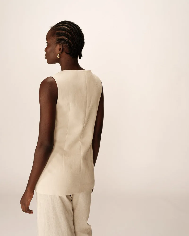 Gilet Paz Beige