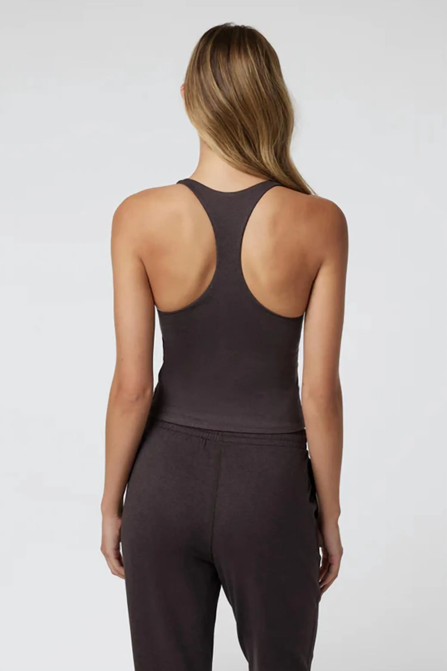 Halo Performance Crop Tank 2.0 In Sangria Heather