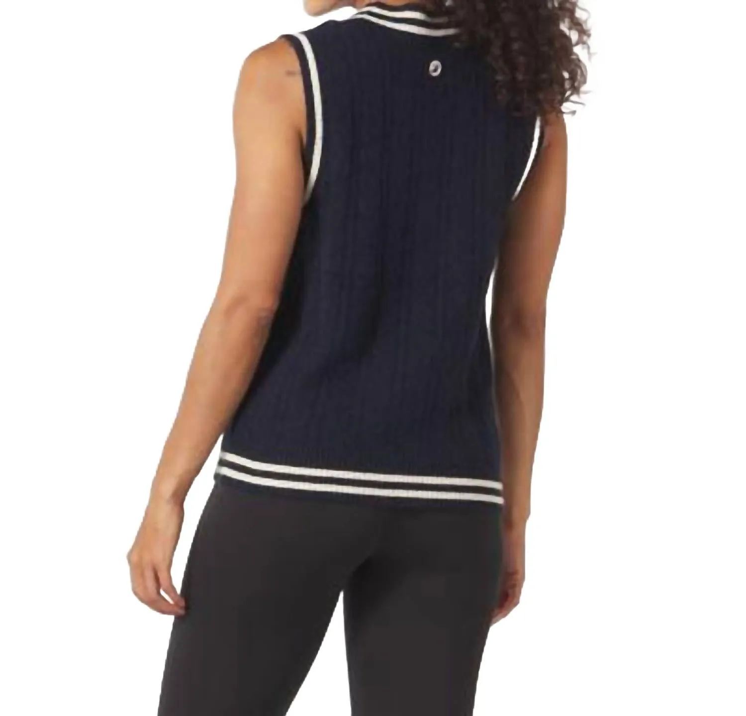 Hanalei Vest In Navy/white