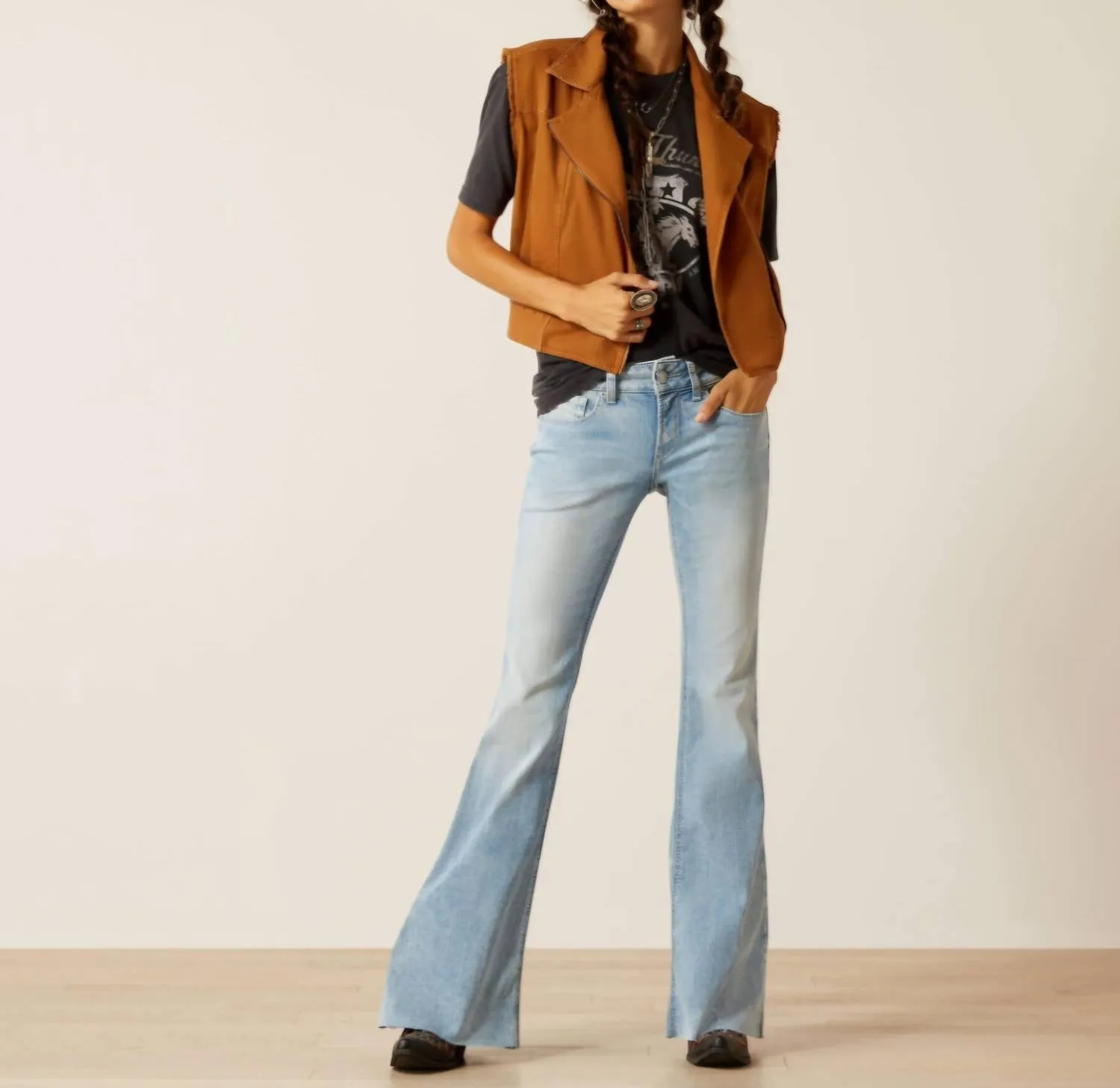 Harley Vest In Brown Brown