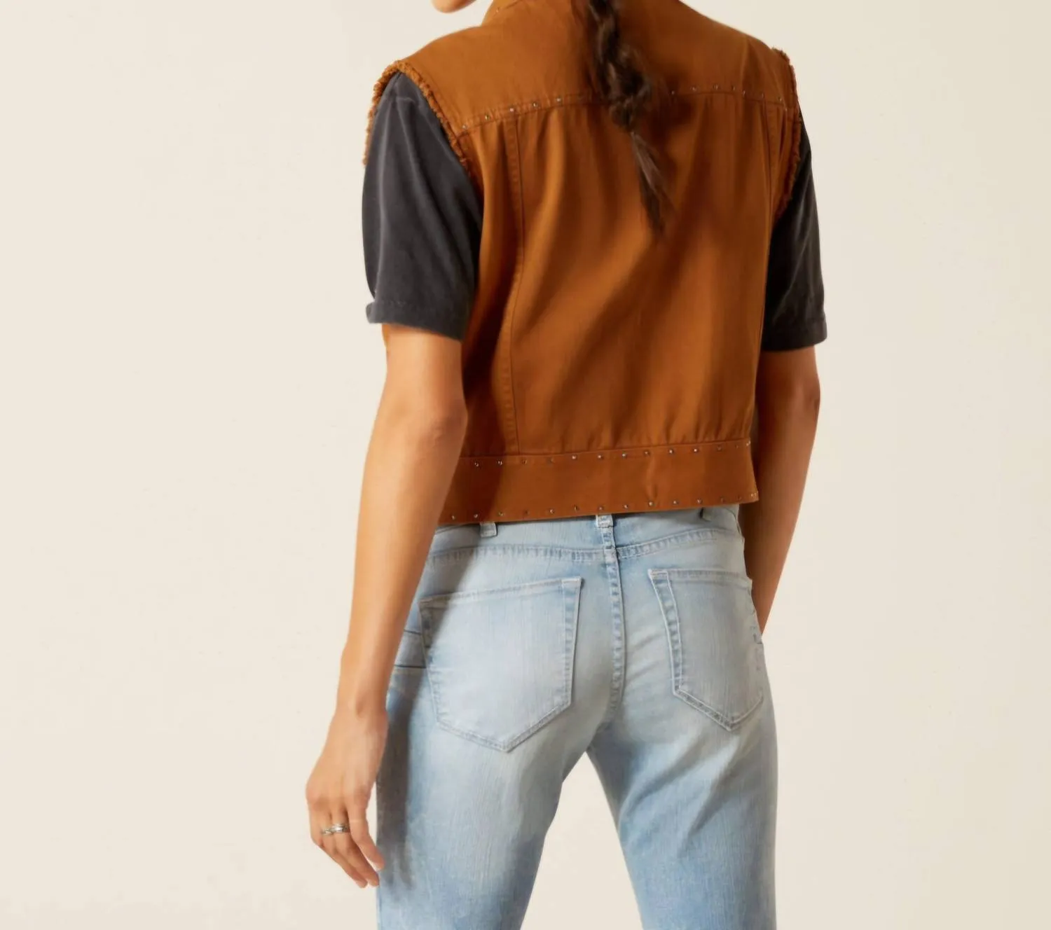 Harley Vest In Brown Brown