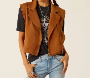 Harley Vest In Brown Brown