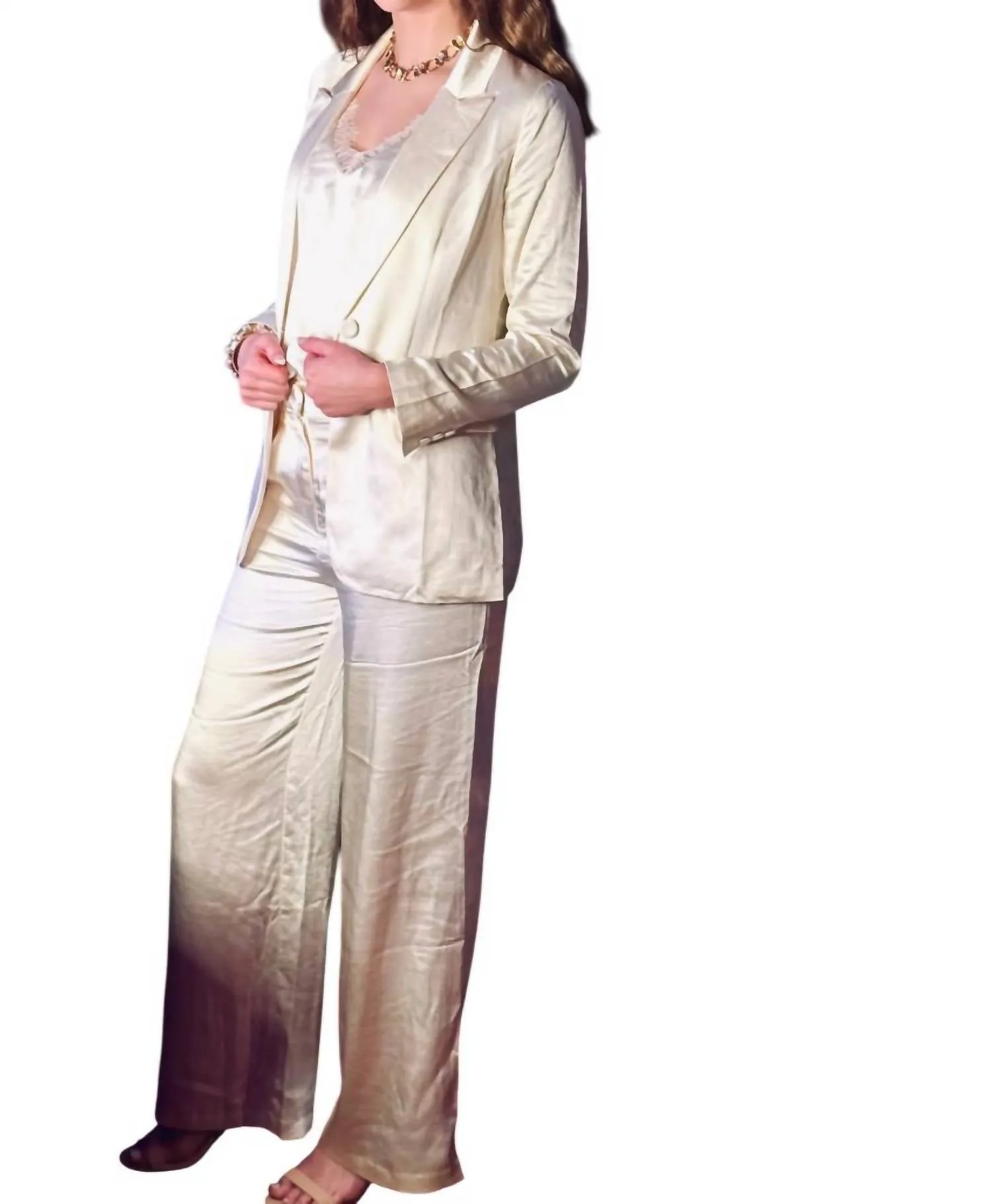 Holiday Spirit Blazer In Cream