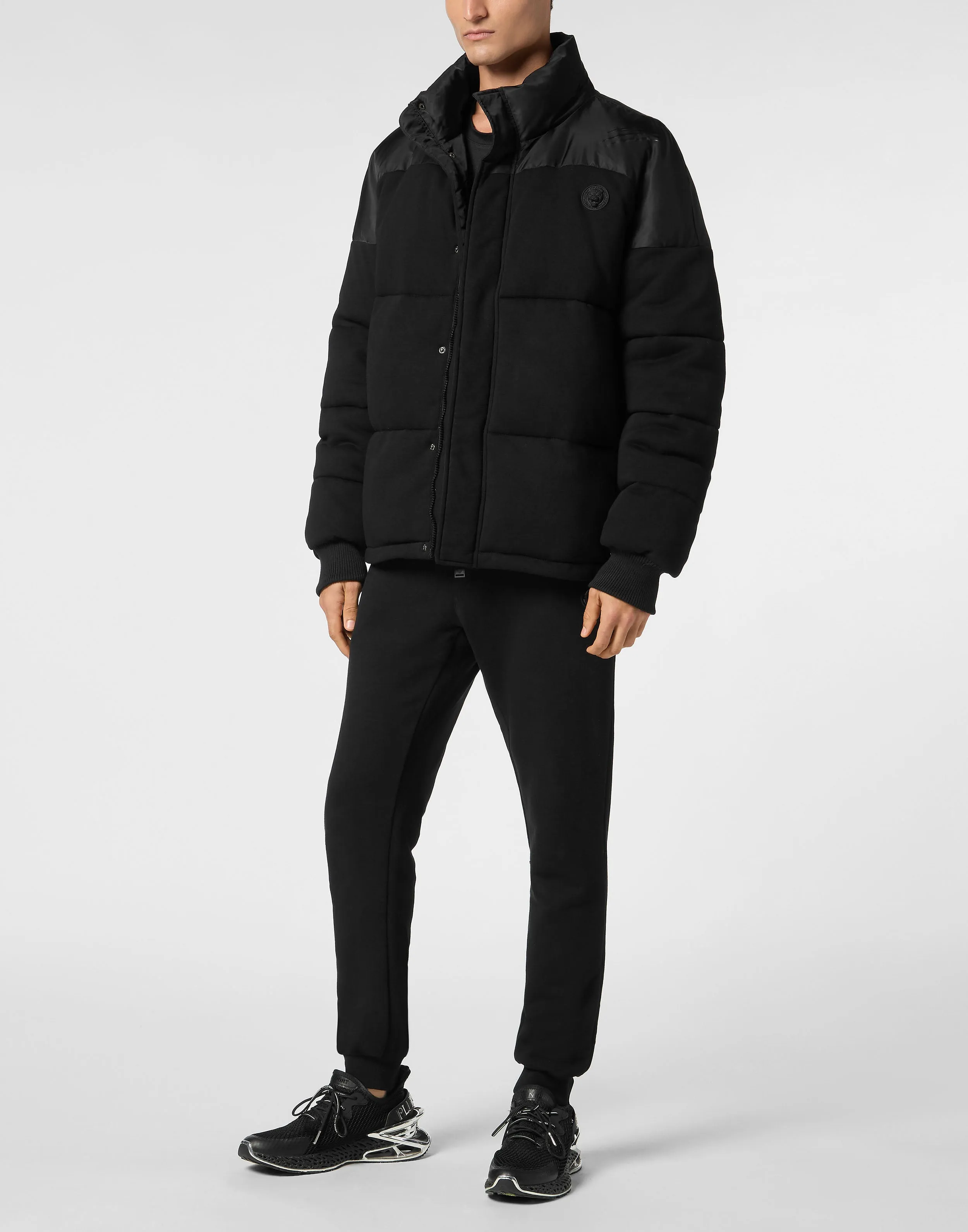 Hybrid Jersey Puffered Jacket LS