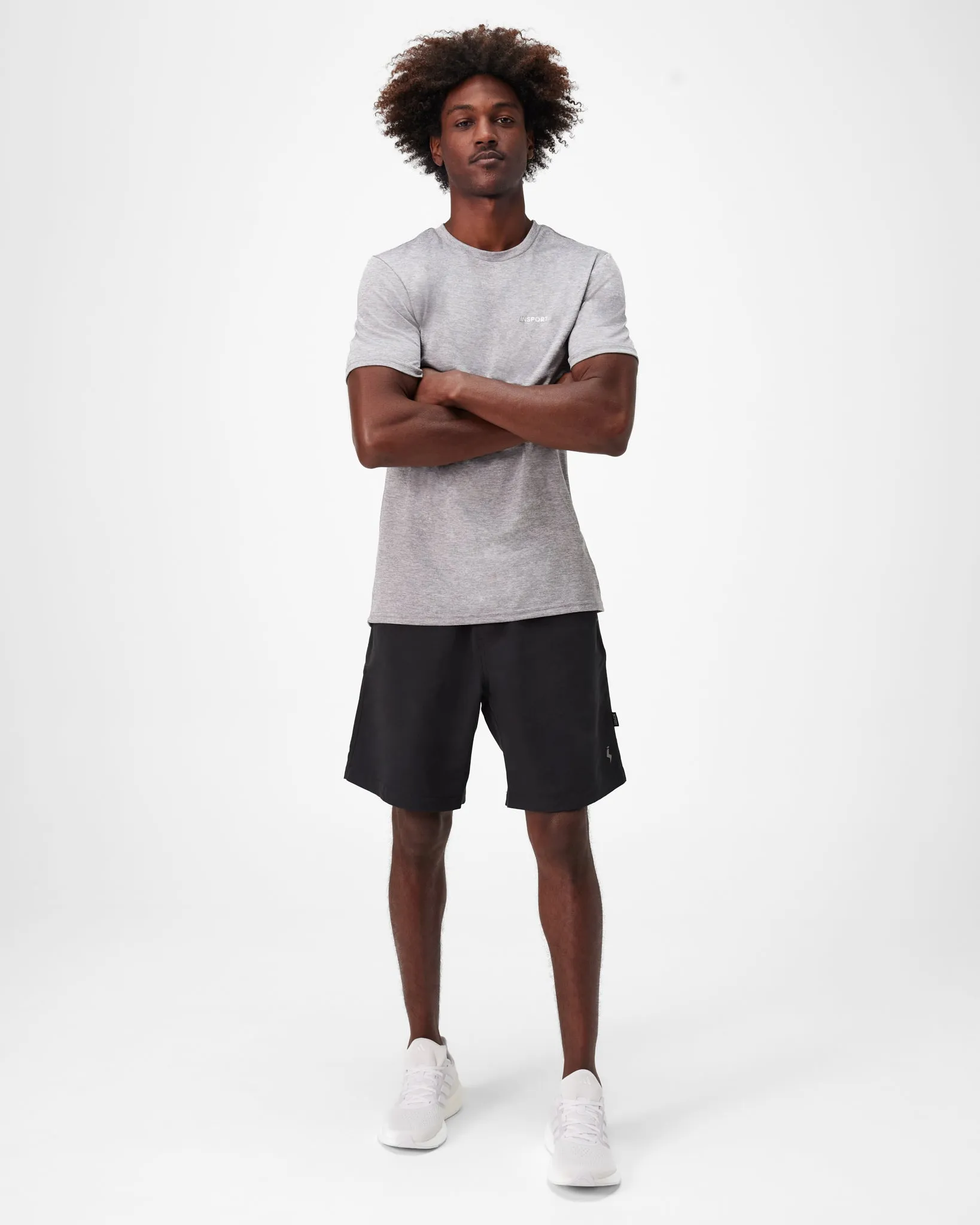 INSPORT MENS RUN TEE GREY