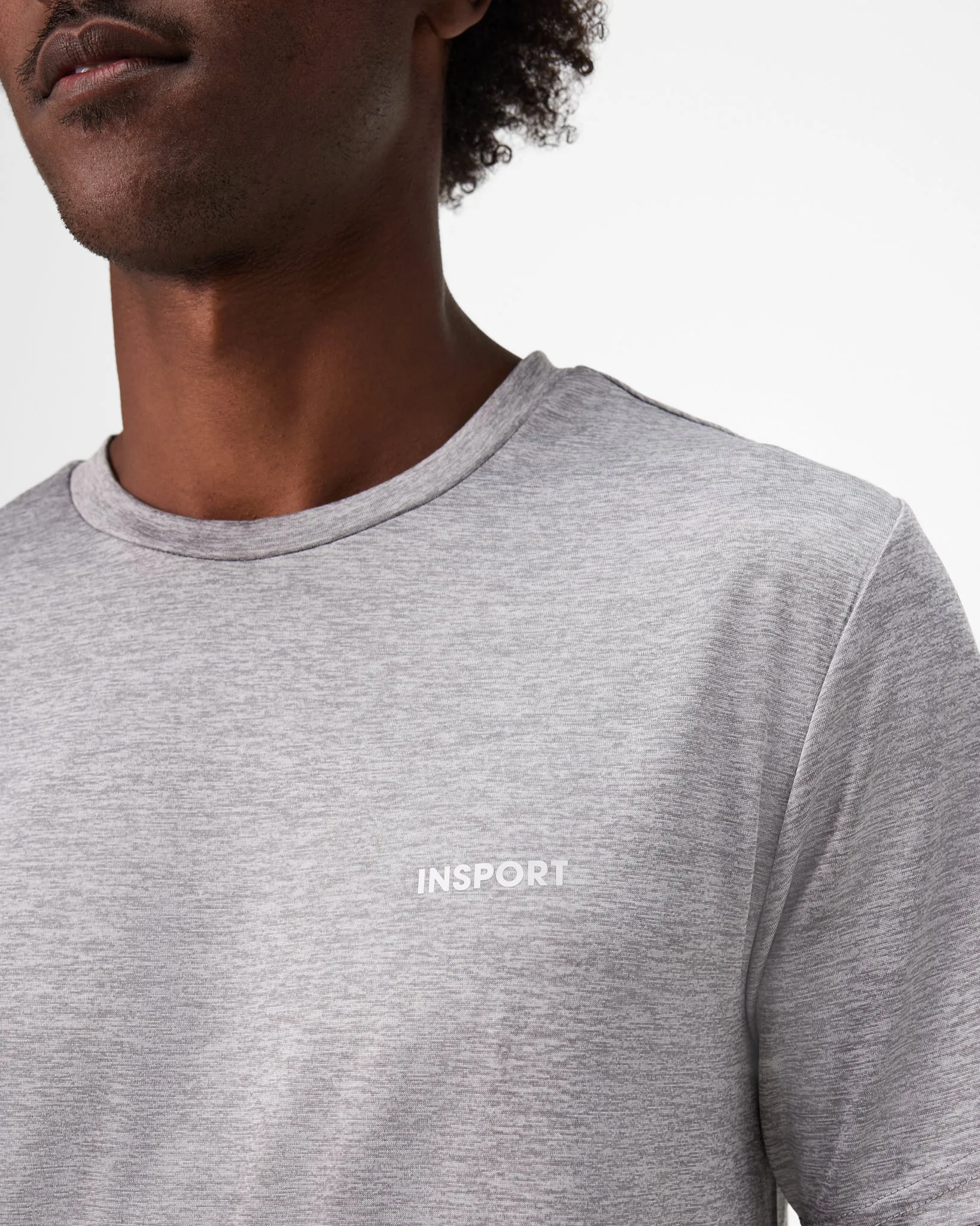 INSPORT MENS RUN TEE GREY