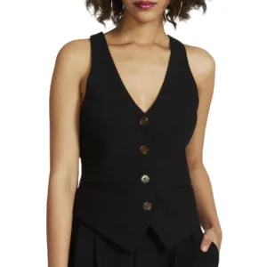 Isabella Vest In Black