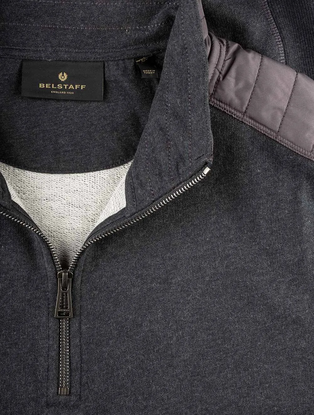 Jaxon Quarter Zip Sweater Charcoal