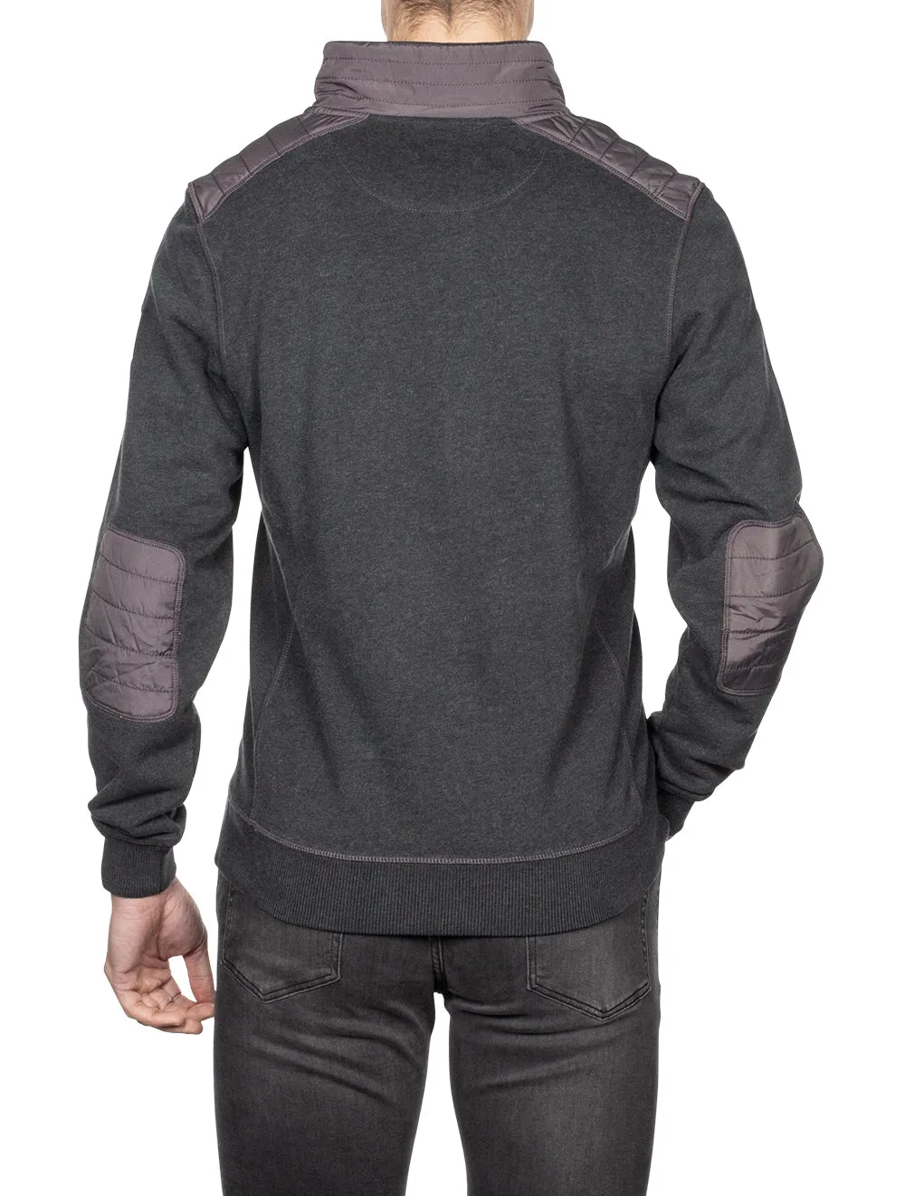 Jaxon Quarter Zip Sweater Charcoal