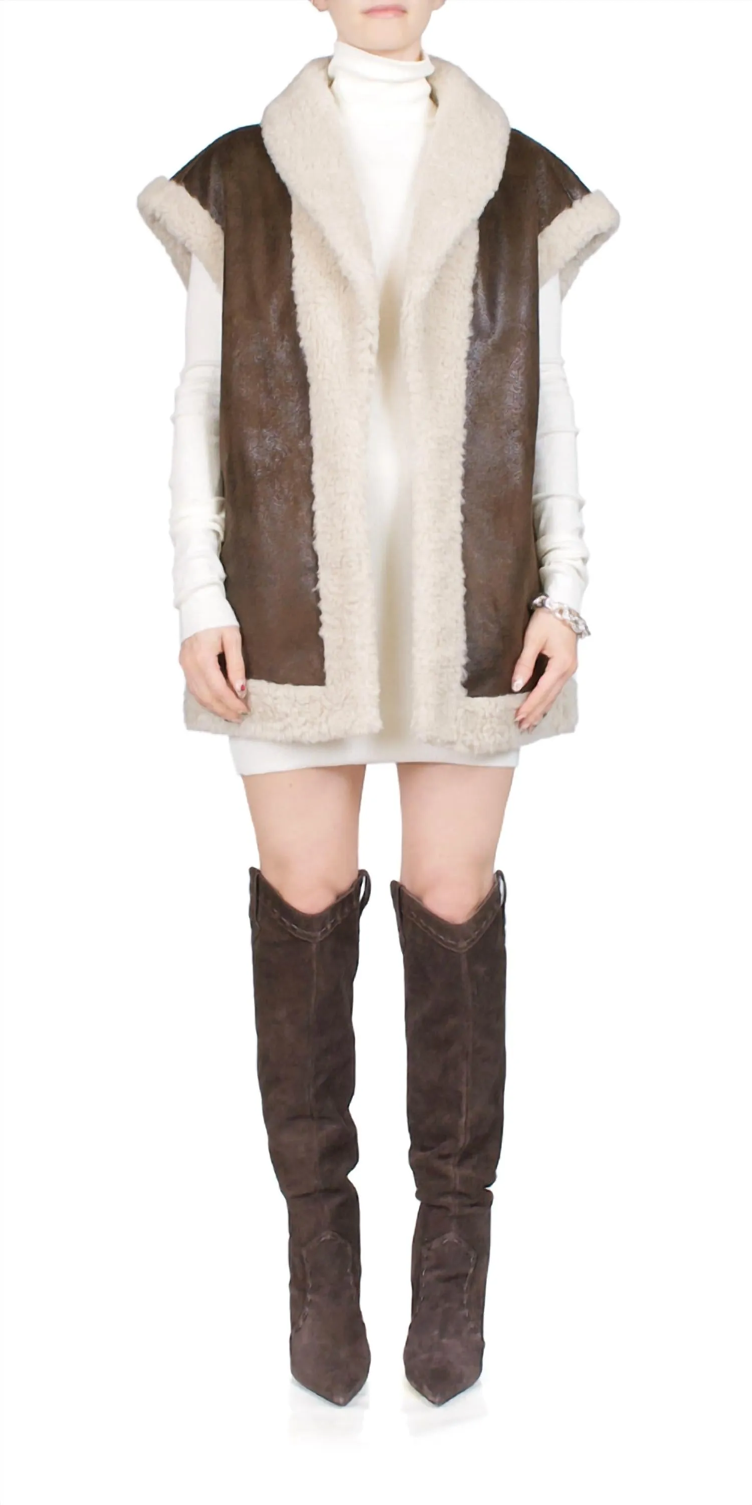Jetz Vest In Choco Brown