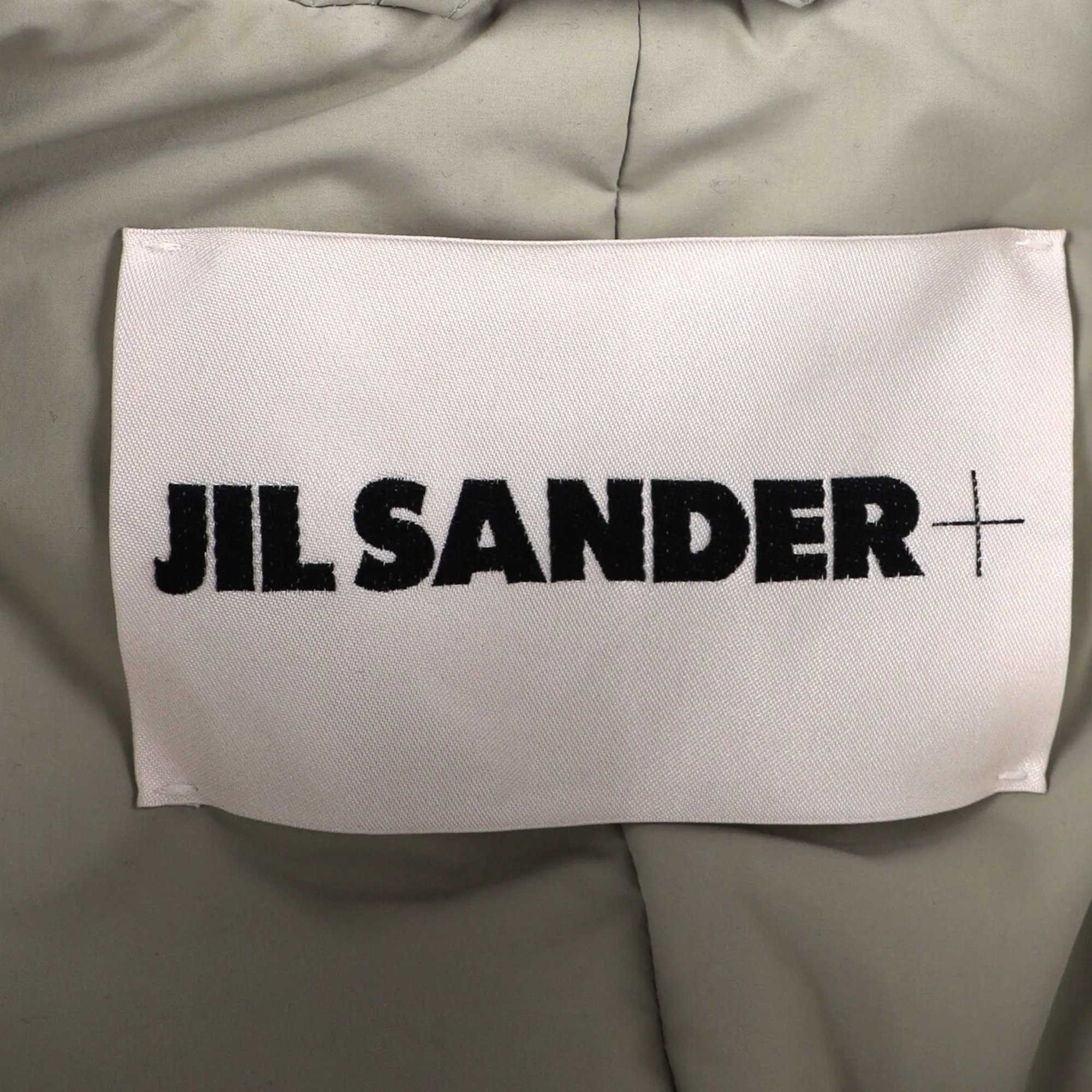 Jil Sander Oversized Hooded Down Vest in Grey Polyester