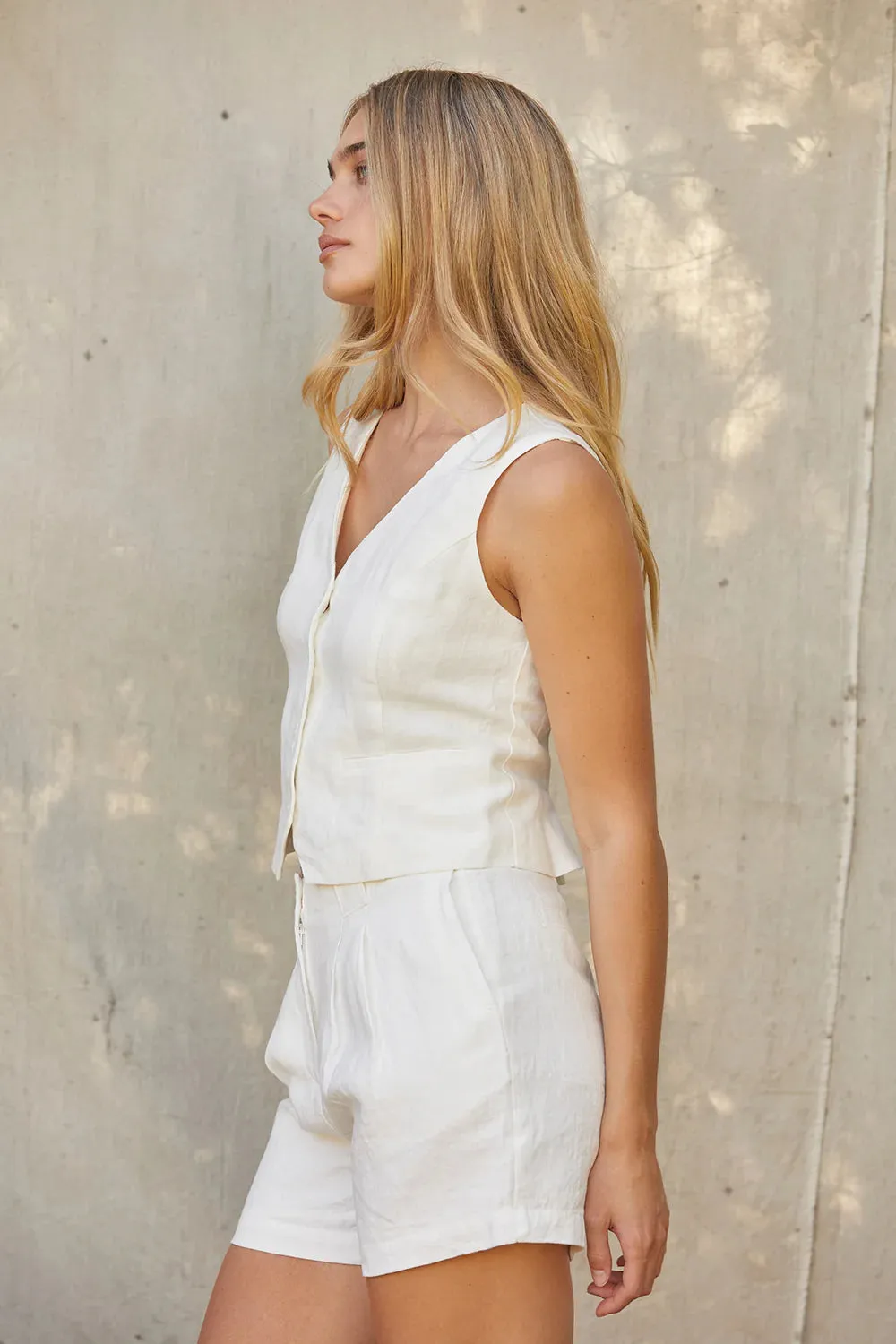 Juliet Linen Vest