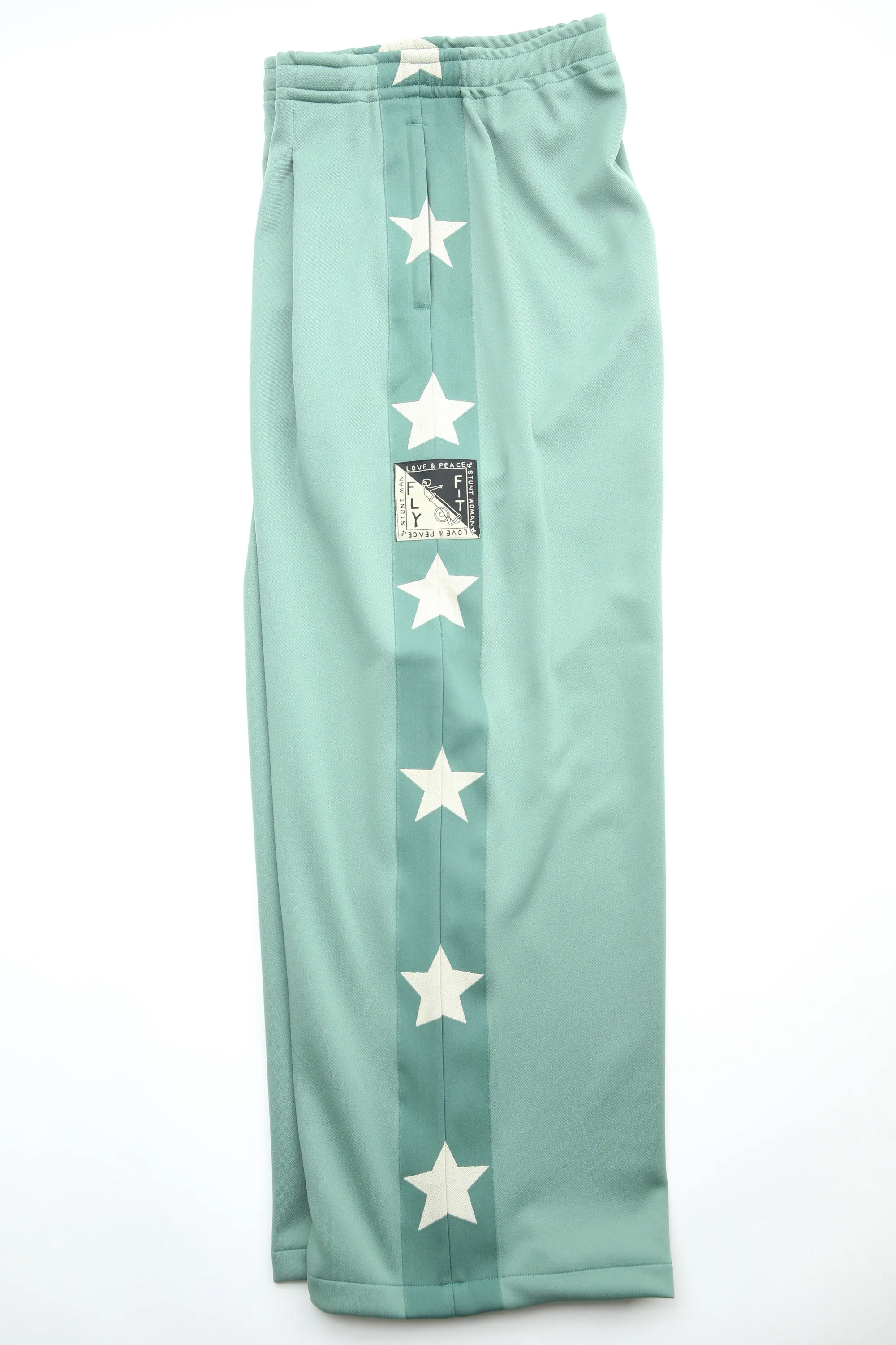 Kapital - Smooth Jersey Stantman (Stuntman) & Woman Baggy Track Pants - Light Green (LGR)