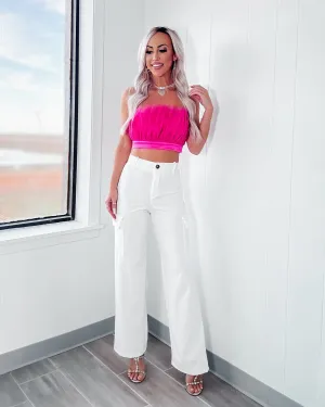 Kayley Cargo Pants - White