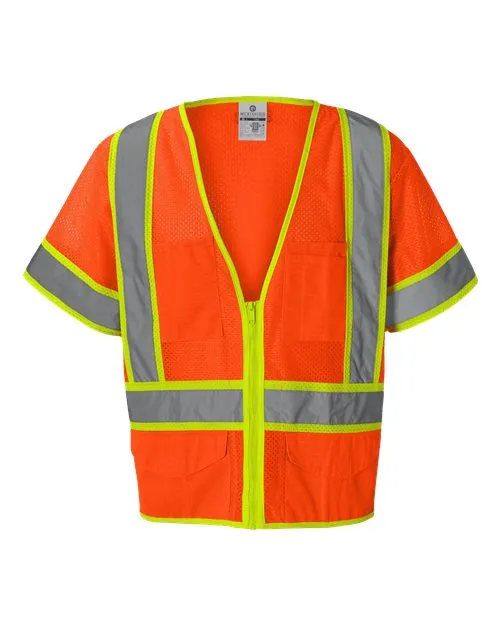 Kishigo 1242-1243 Ultra-Cool Six-Pocket Mesh Surveyor’s Vest