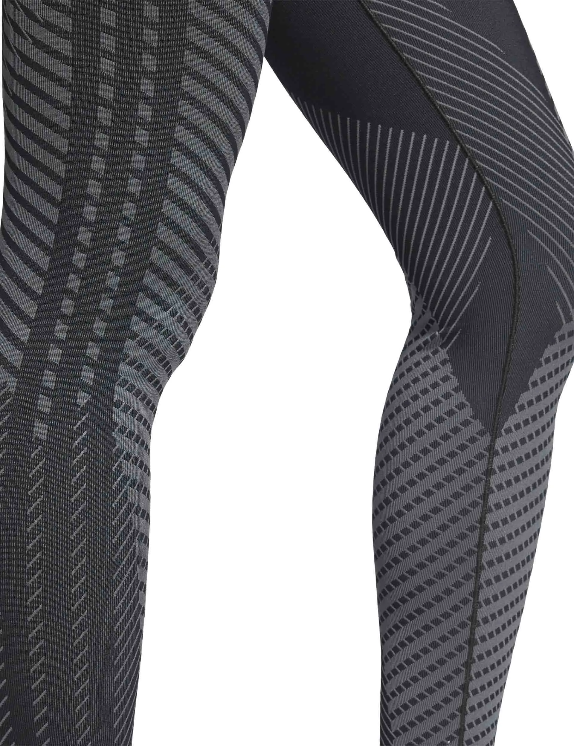 Knitted Training 7/8 Leggings - Black/Grey Six