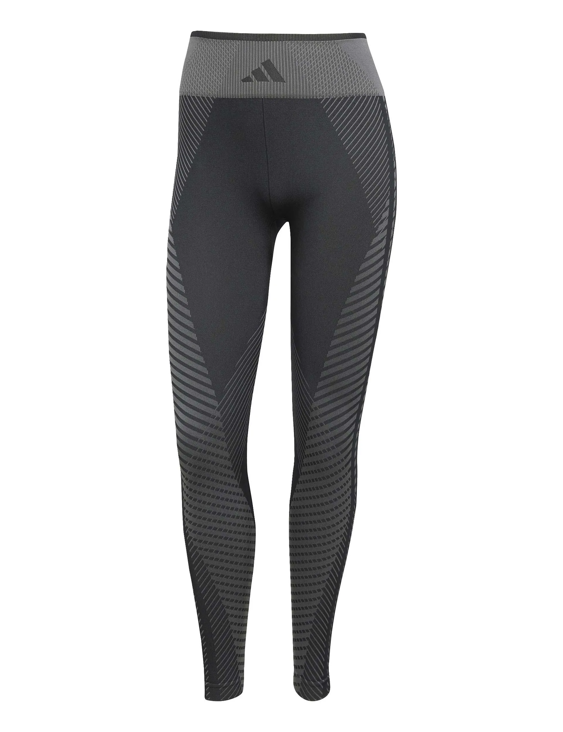 Knitted Training 7/8 Leggings - Black/Grey Six
