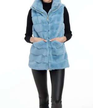 Lauren Vest In Baby Blue