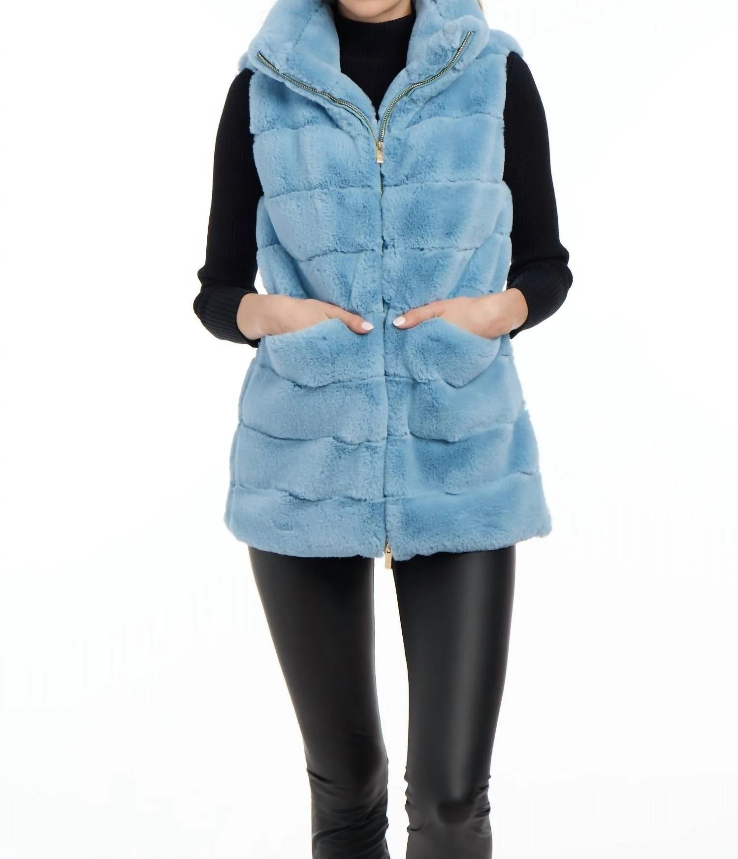 Lauren Vest In Baby Blue