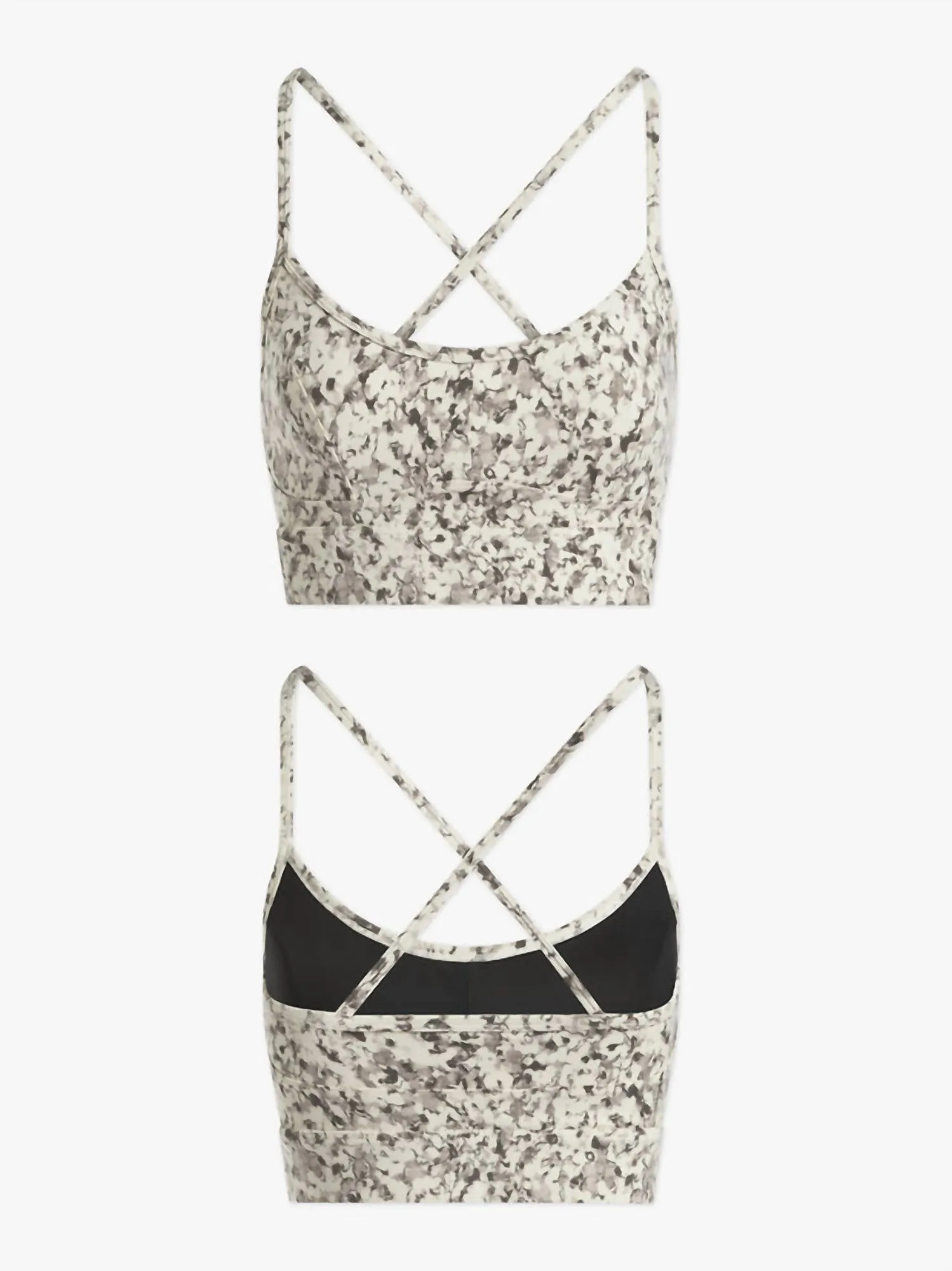 Let's Move Irena Bra In Crema Fractured Flower