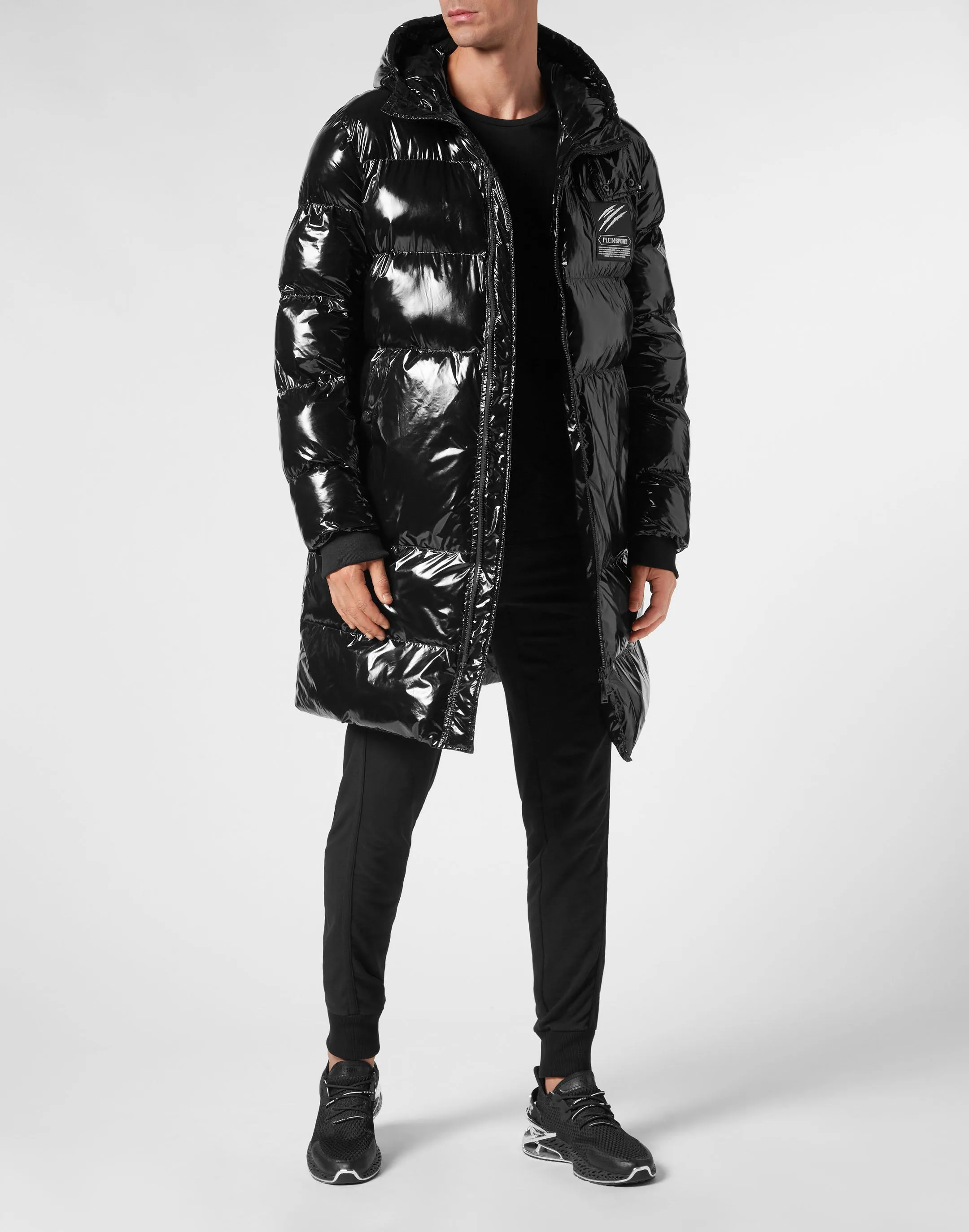 Long Nylon Puffer Jacket