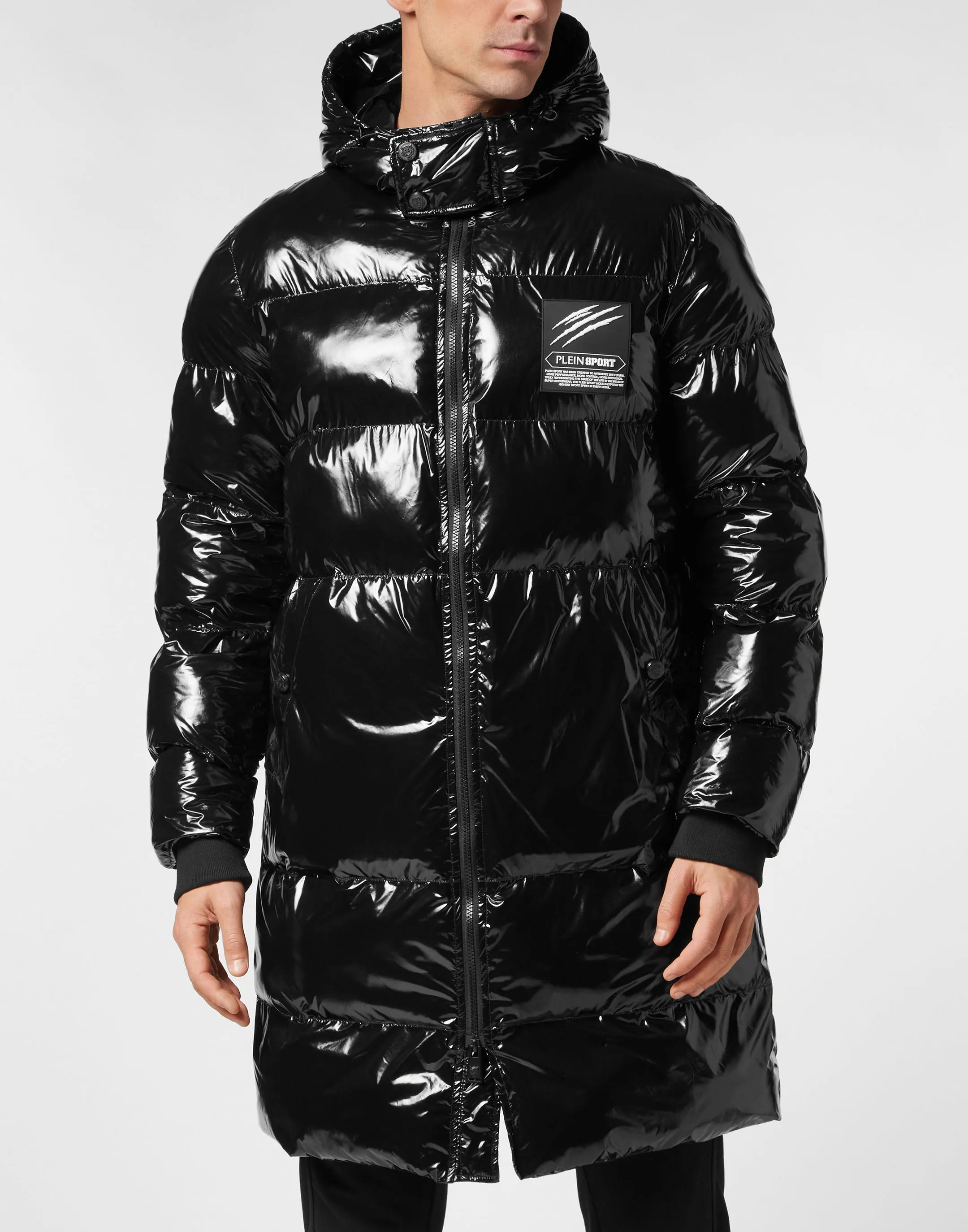 Long Nylon Puffer Jacket