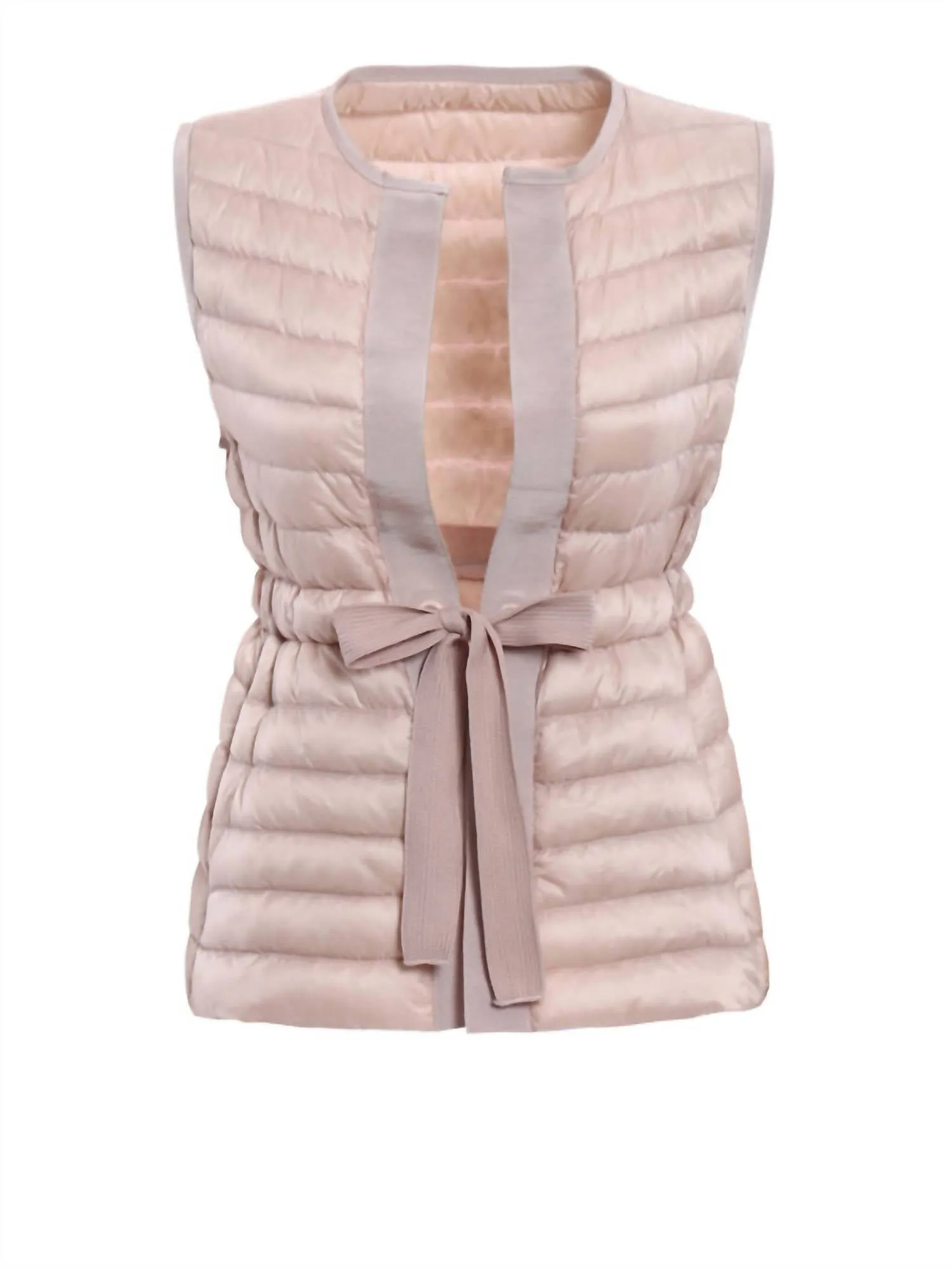 Longue Saison Vest In Blush