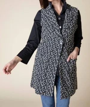 Lots Of Dots Tunic Vest In Grey