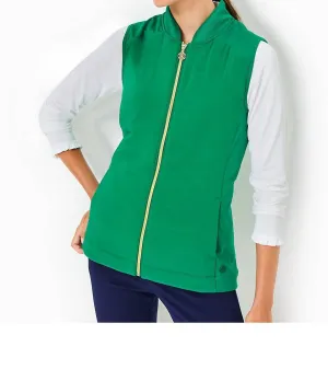 Luxletic Kimberline Hybrid Vest In Fiddle Leaf Green
