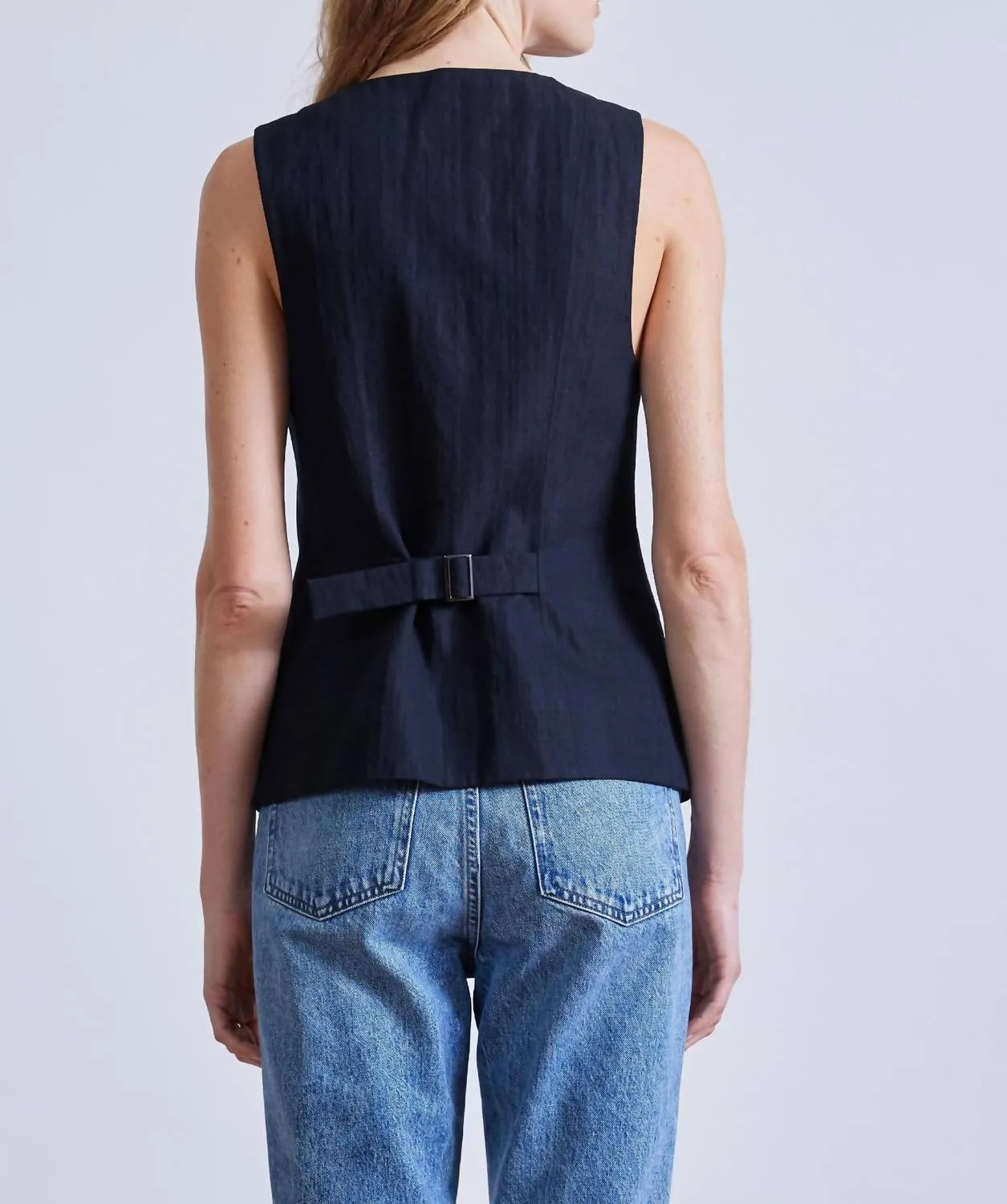 Marca Tunic Vest In Black