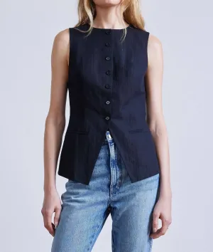 Marca Tunic Vest In Black