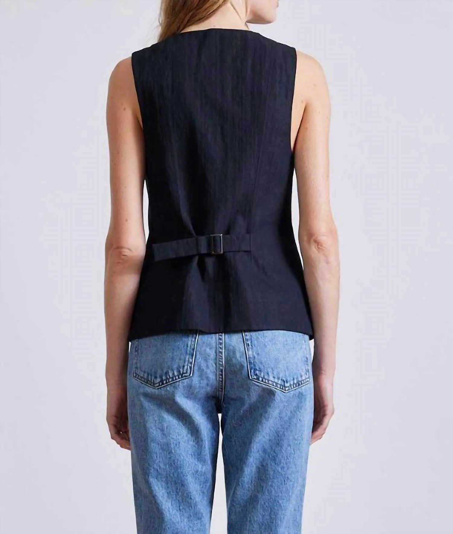 Marca Tunic Vest In Black
