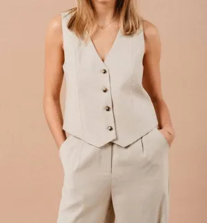 Mathieu Vest In Beige