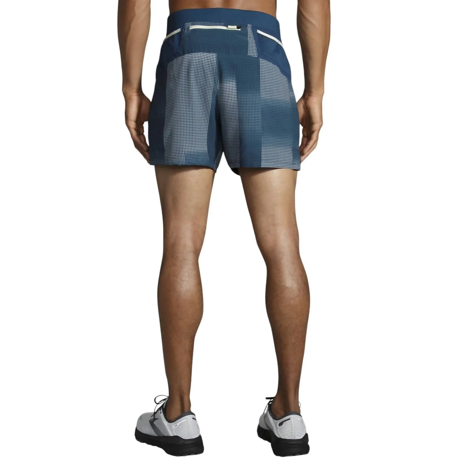 Men's Sherpa 5" Short In Indigo Rush Altitude Print