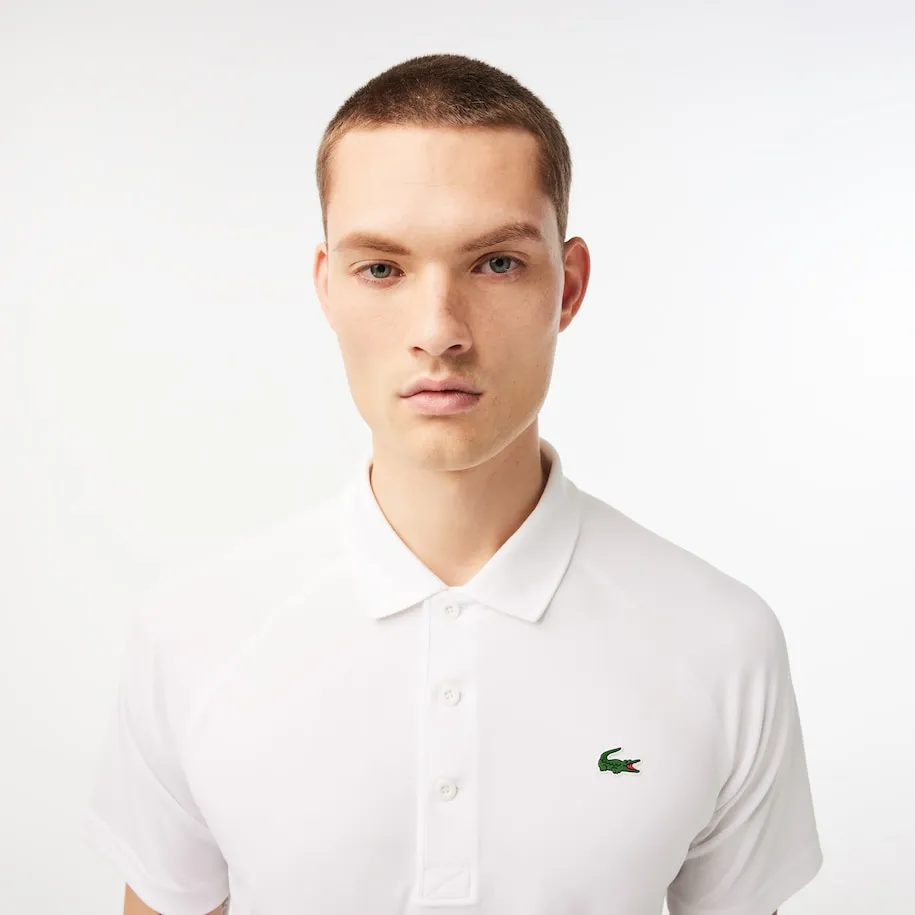 Men's SPORT Breathable Abrasion-Resistant Interlock Polo White