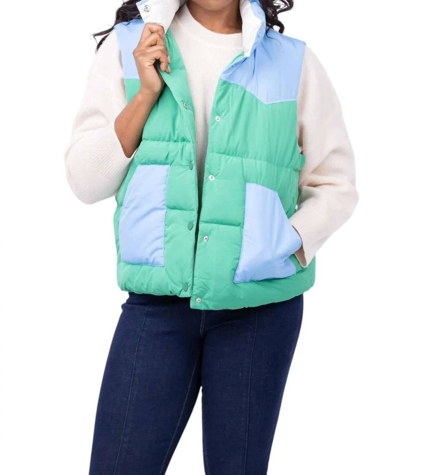 Miller Vest In Blue Grass